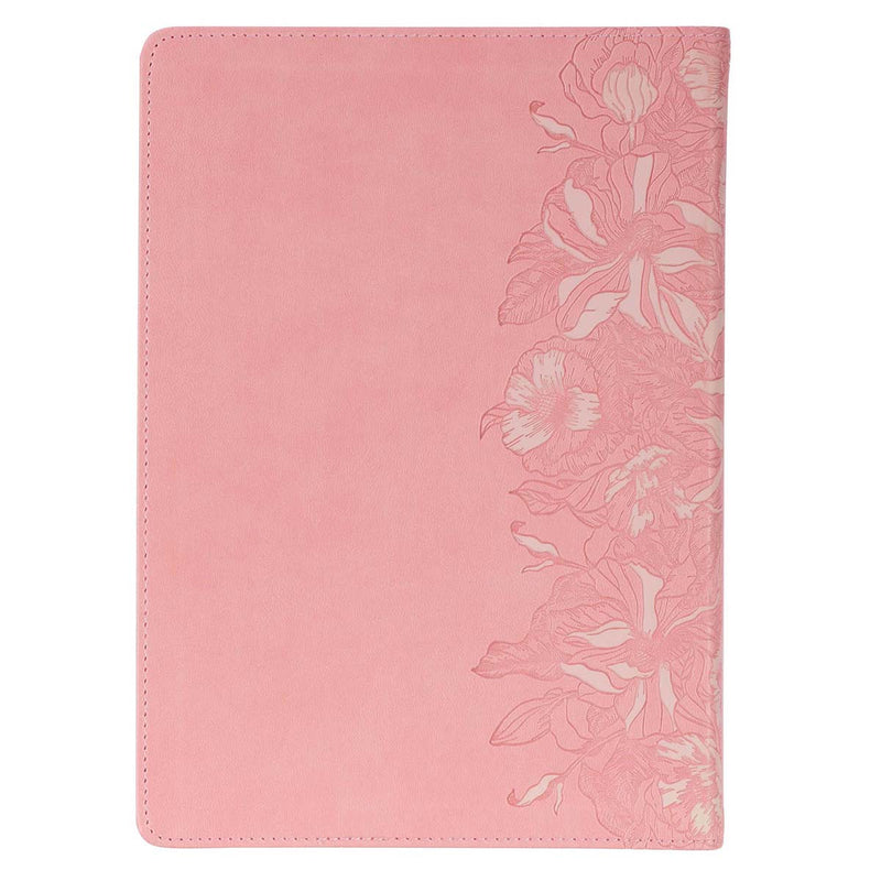 Spiritual Growth Bible Pink Faux Leather