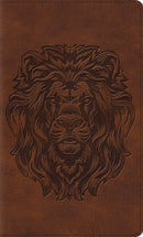 ESV Thinline Bible-Brown  Royal Lion Design TruTone