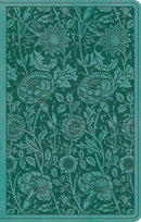 ESV Premium Gift Bible-Teal Floral Design TruTone