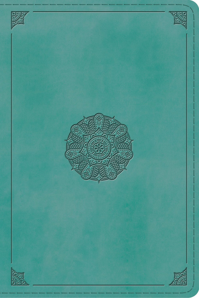 ESV Study Bible/Personal Size-Turquoise Emblem Design TruTone 