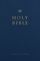 ESV Premium Pew And Worship Bible-Blue Hardcover