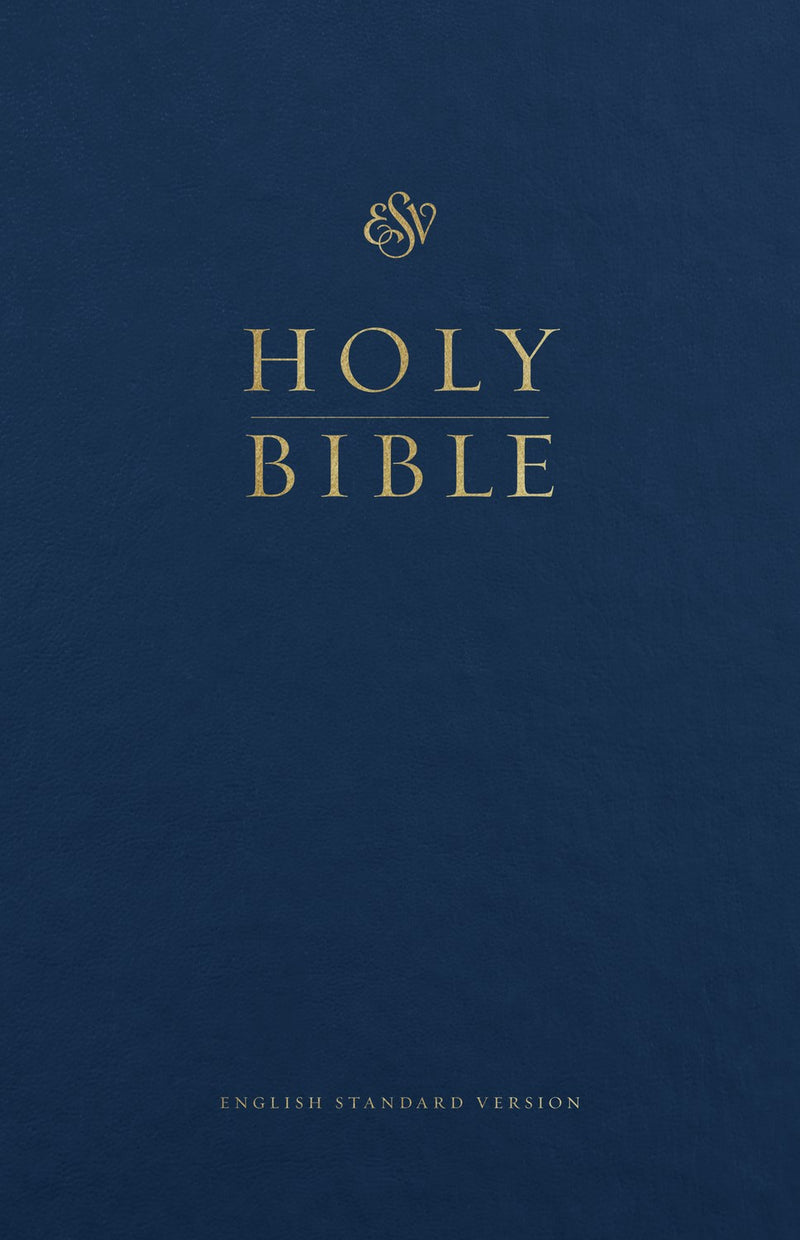 ESV Premium Pew And Worship Bible-Blue Hardcover