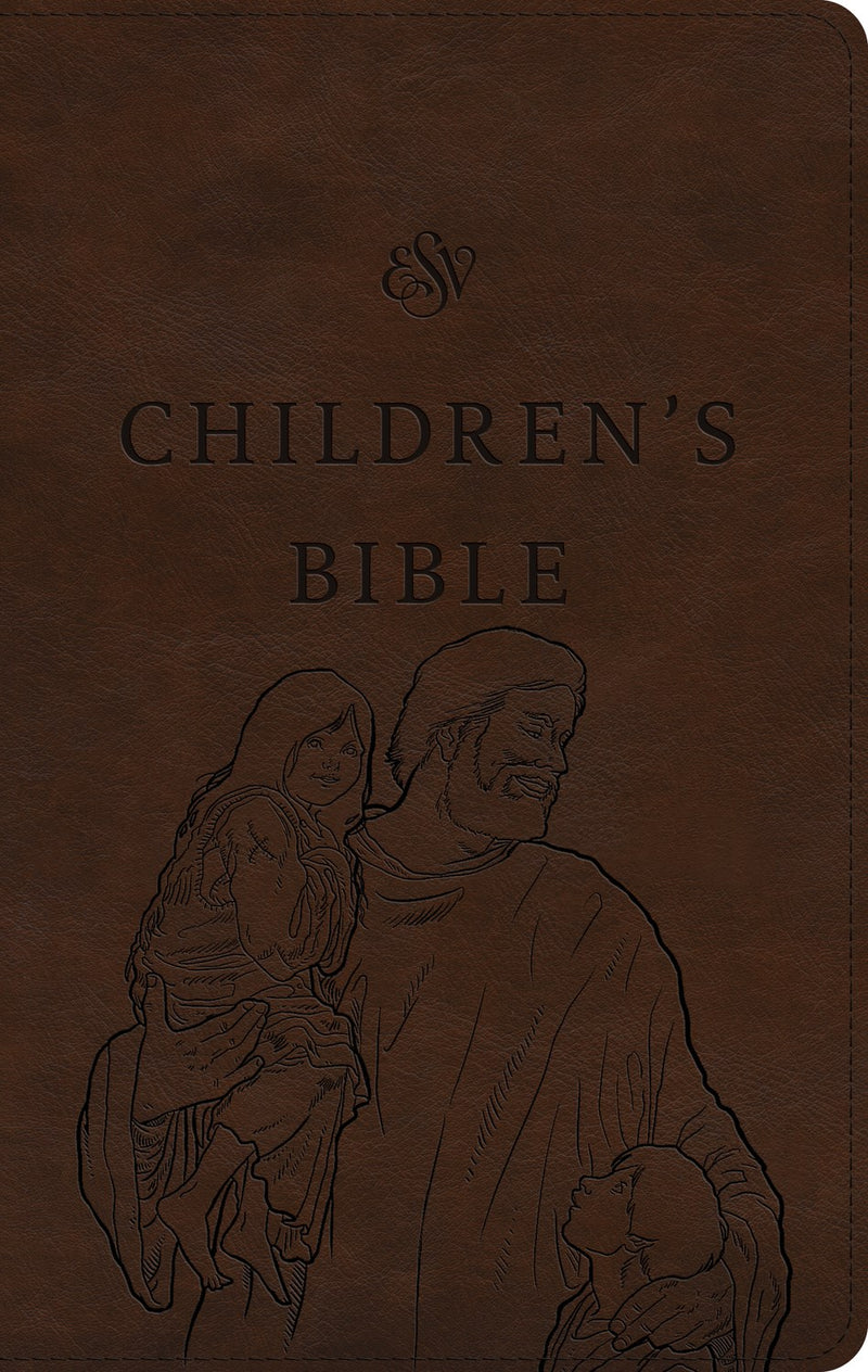 ESV Children's Bible-Brown Let The Children Come Design TruTone