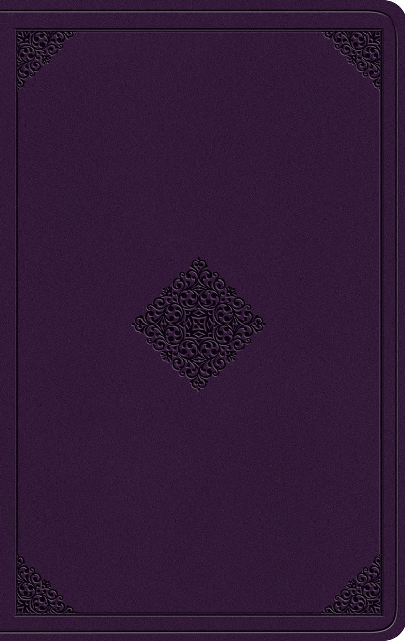 ESV Value Thinline Bible-Lavender Ornament Design TruTone