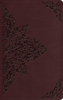 ESV Value Thinline Bible-Chestnut Filigree Design TruTone