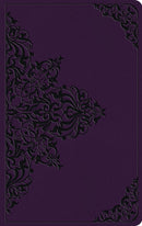 ESV Large Print Value Thinline Bible-Lavender Filigree Design TruTone