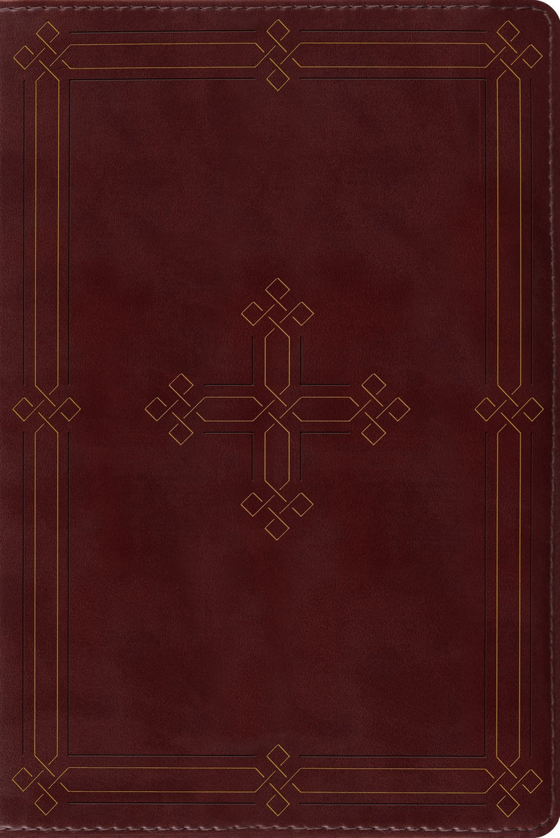 ESV Study Bible/Personal Size-Crimson Cross TruTone