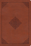 ESV Large Print Compact Bible-Terracotta  Ornament Design TruTone