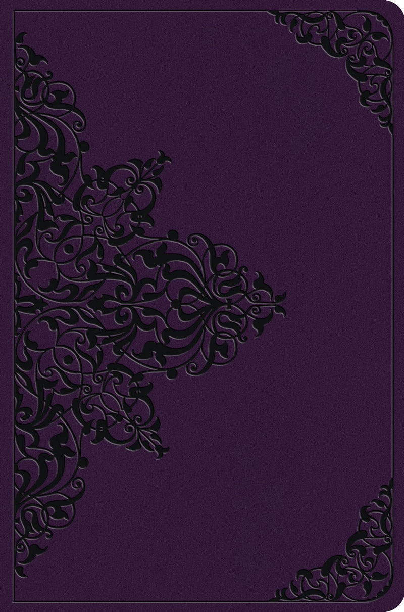 ESV Value Compact Bible-Lavender  Filgree Design TruTone