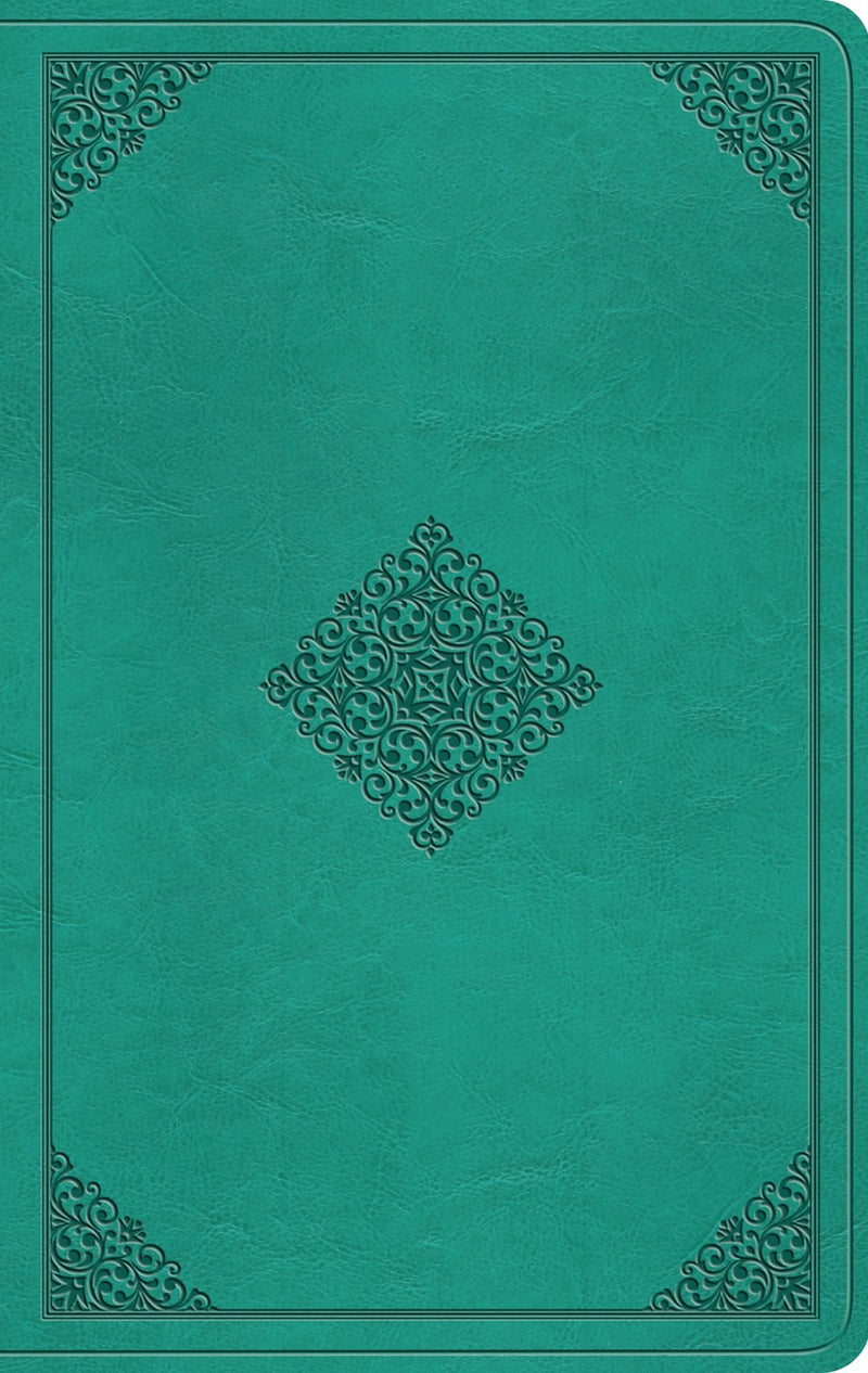 ESV Value Thinline Bible-Teal  Ornament Design TruTone