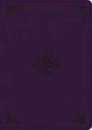 ESV Single Column Journaling Bible/Large Print-Lavender Ornament Design TruTone