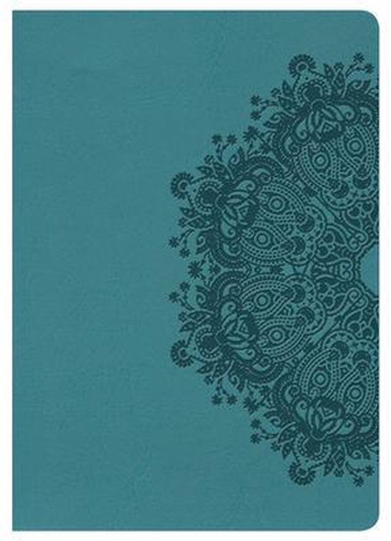 Large print compact bible teal 