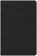 CSB Large Print Personal Size Reference Bible-Black LeatherTouch Indexed