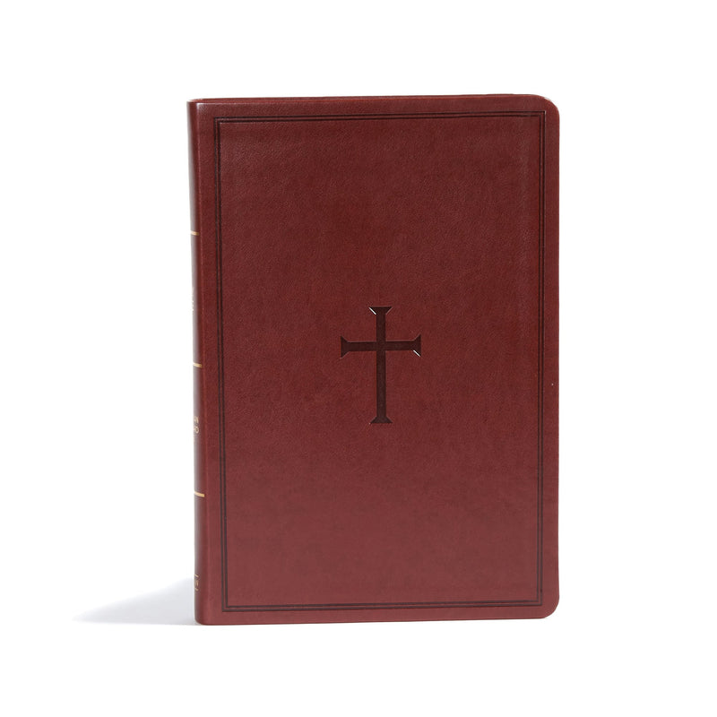 CSB Giant Print Reference Bible-Brown LeatherTouch Indexed