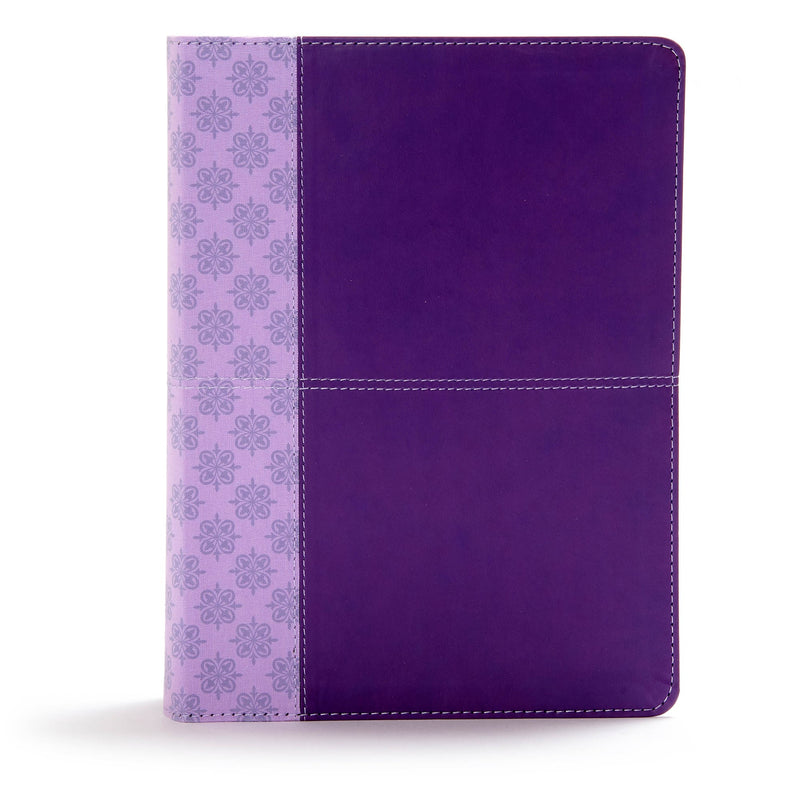 CSB Study Bible-Purple LeatherTouch