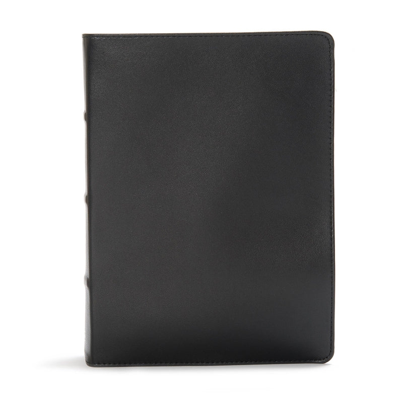 CSB Study Bible-Black Premium Leather Indexed