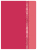 Span-RVR 1960 Holman Study Bible (Full Color)-Fuchsia/Rose w/Filigree LeatherTouch 