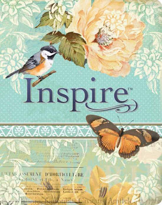 Inspire bible leatherlike blue/cre