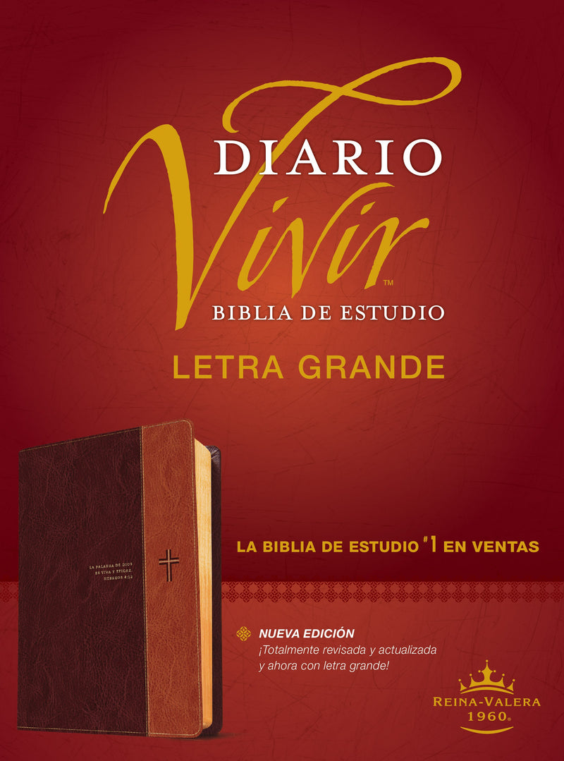 Span-RVR 1960 Life Application Study Bible/Large Print (Biblia de Estudio del Diario Vivir  Grande)-Brown LeatherLike