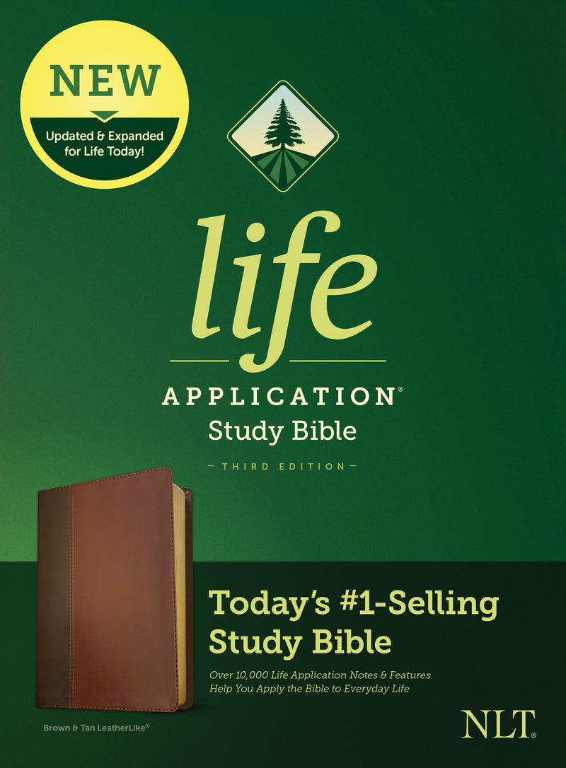 NLT Life Application Study Bible (Third Edition)-Brown/Tan LeatherLike