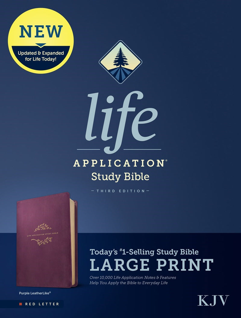 KJV Life Application Study Bible/Large Print (Third Edition)-RL-Purple Leatherlike