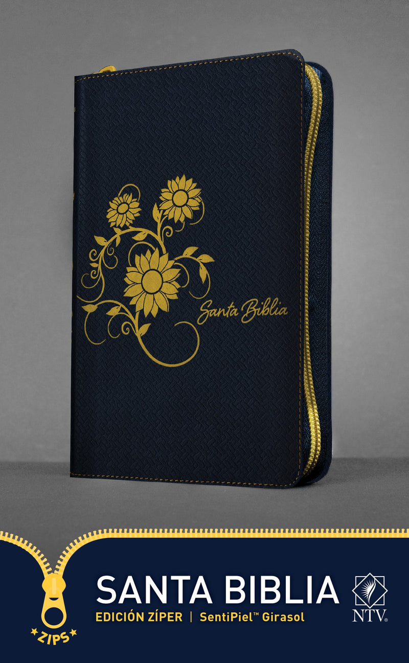 Span-NTV Holy Bible (Santa Biblia  Edicion Ziper)-Sunflower LeatherLike w/Zipper