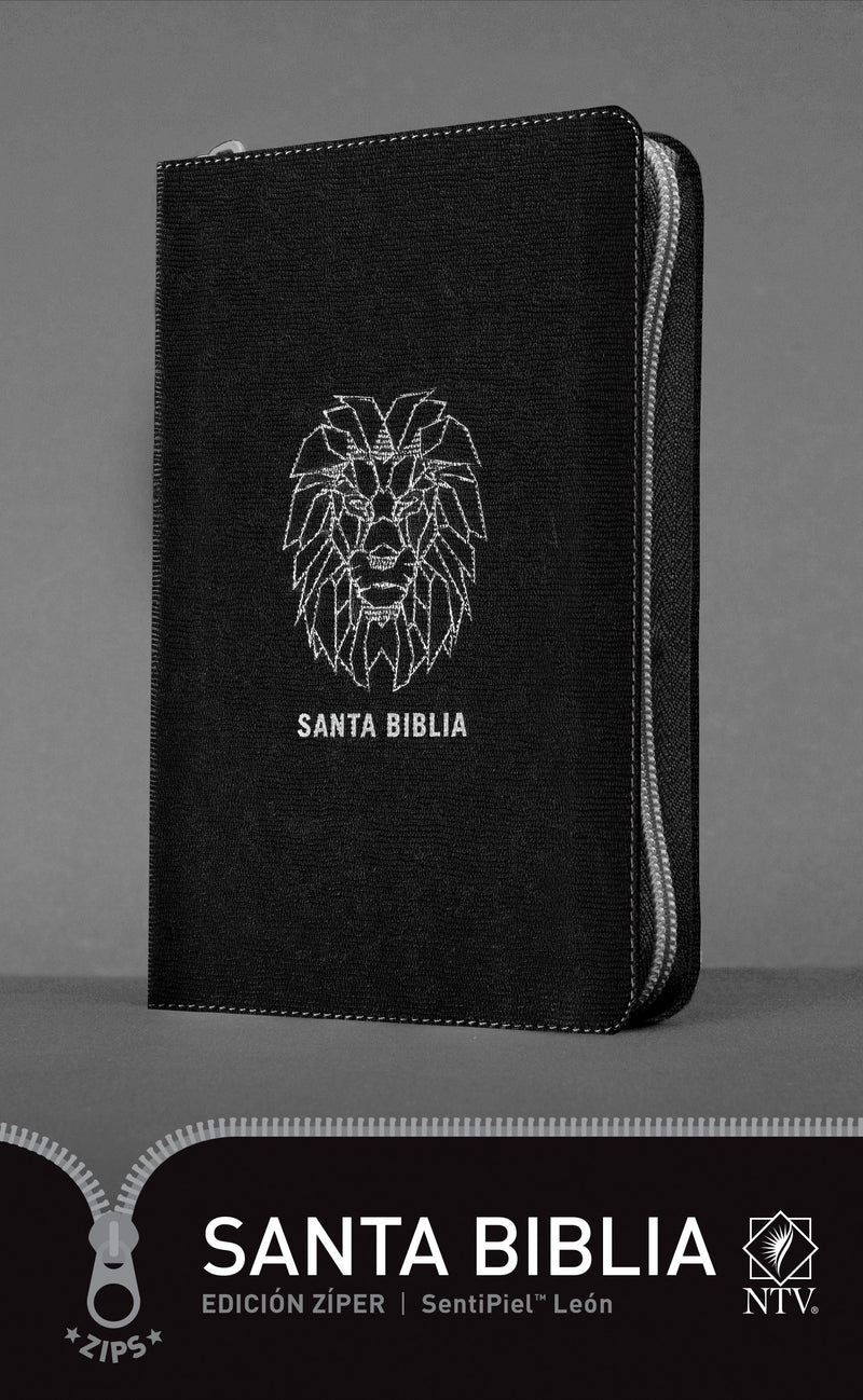 Span-NTV Holy Bible (Santa Biblia  Edicion Ziper)-Black LeatherLike w/Zipper