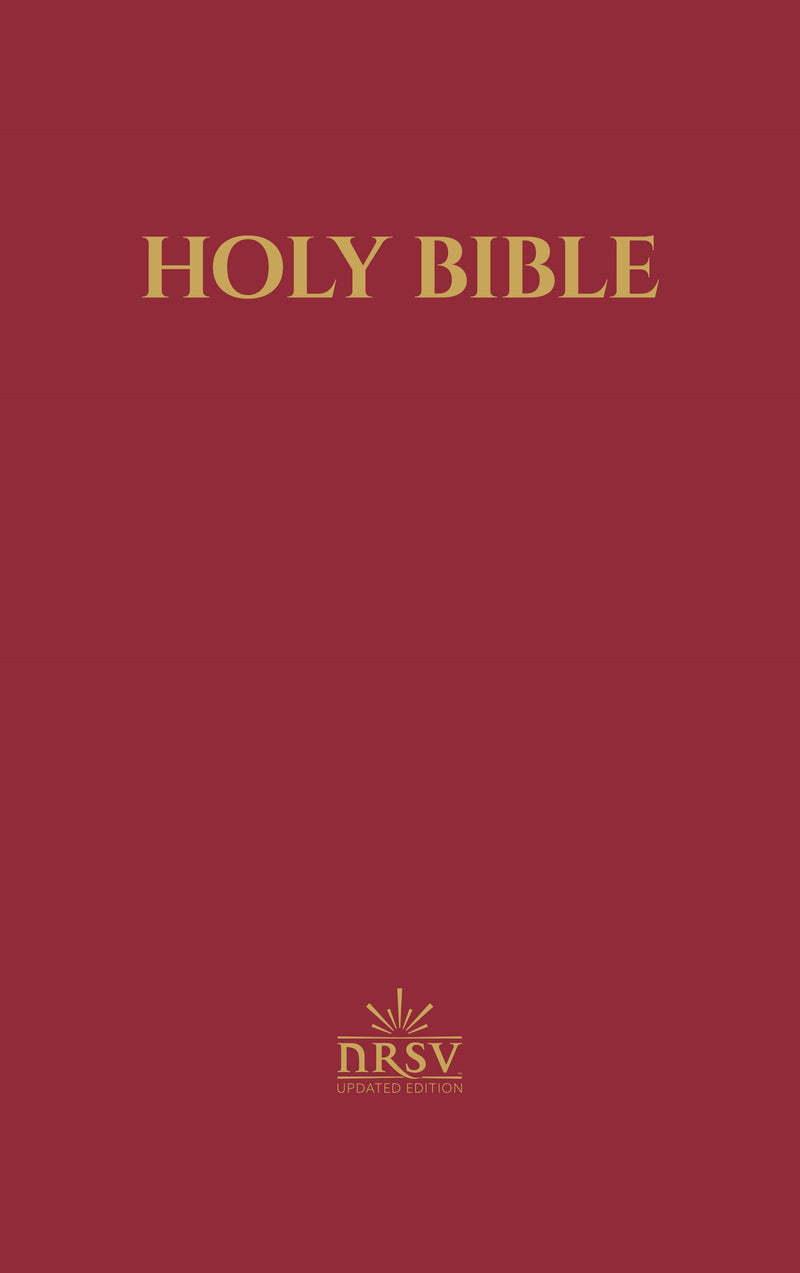 NRSV Updated Edition Pew Bible w/Aprocrypha-Burgundy Imitation Leather