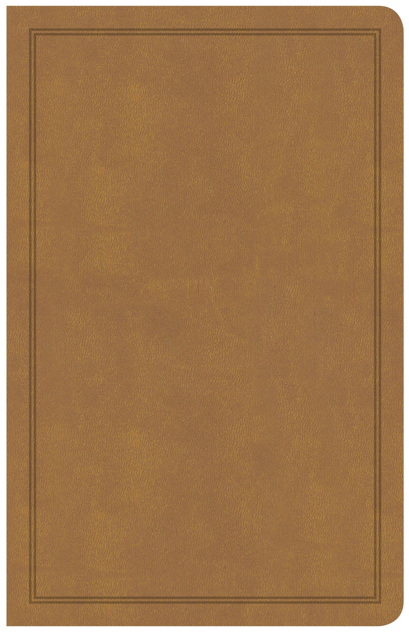 CSB Deluxe Gift Bible-Tan LeatherTouch