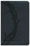KJV Large Print Compact Reference Bible-Charcoal LeatherTouch