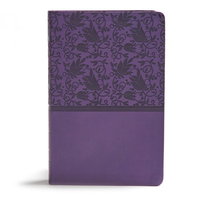 KJV Giant Print Reference Bible-Purple LeatherTouch Indexed