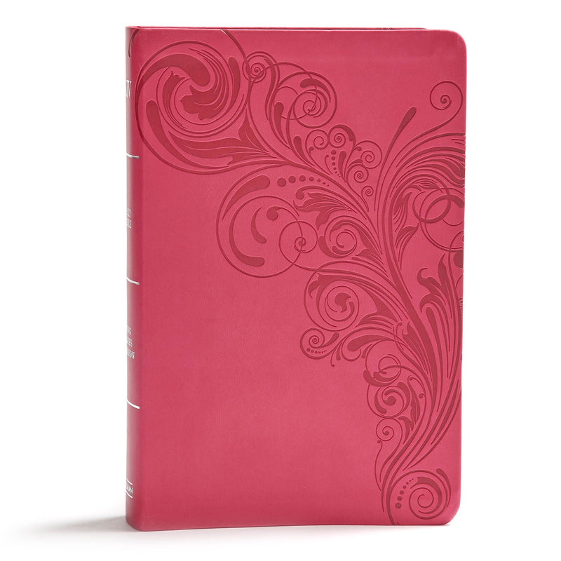 KJV Giant Print Reference Bible-Pink LeatherTouch Indexed