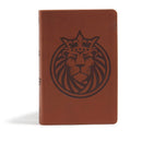 CSB Kids Bible-Brown Lion LeatherTouch
