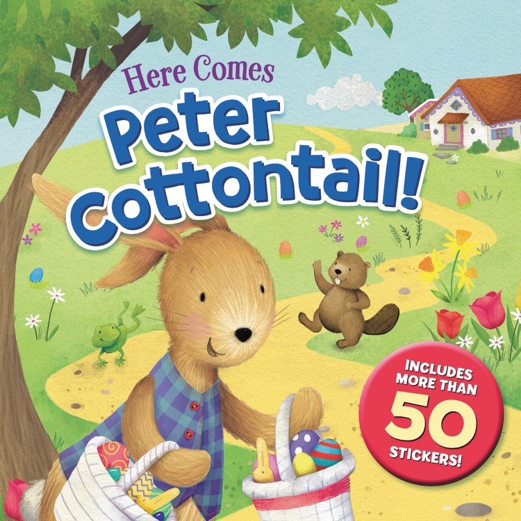 Here Comes Peter Cottontail! w/50 Stickers-Softcover