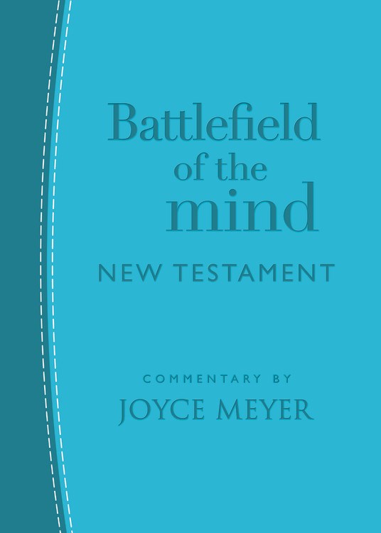 Amplified Battlefield Of The Mind New Testament-Arcadia Blue Imitation Leather
