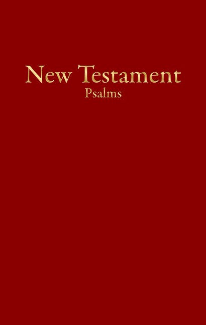 KJV Economy New Testament w/Psalms-Burgundy Imitation Leather