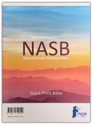 NASB 2020 Giant Print Text Bible-Black Genuine Leather (