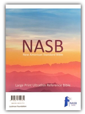 NASB 2020 Large Print Ultrathin Reference Bible-Grey Leathertex (