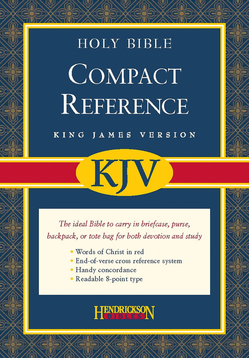 KJV Large Print Compact Reference Bible-Black Bonded Leather w/Magnetic Flap