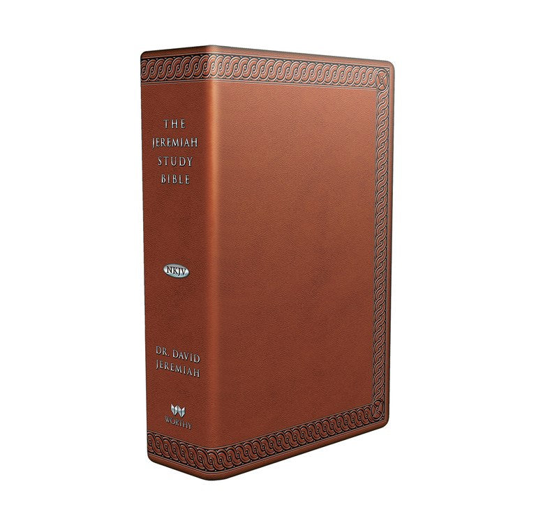 NKJV Jeremiah Study Bible-Brown Leatherluxe W/Burnished Edges 