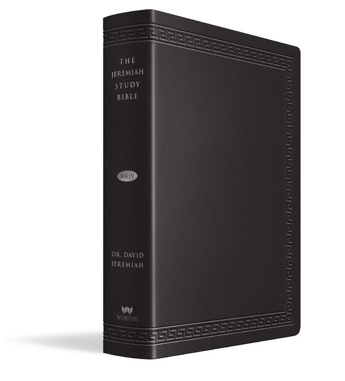 NKJV Jeremiah Study Bible/Large Print-Black Leatherluxe