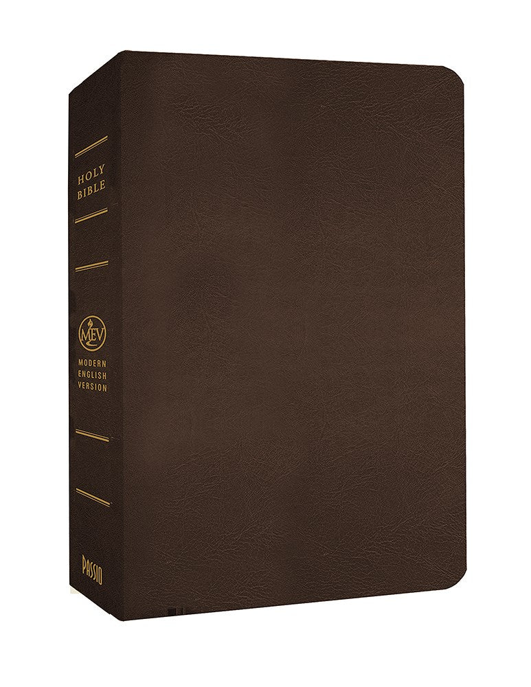 MEV Giant Print Bible-Brown LeatherLike