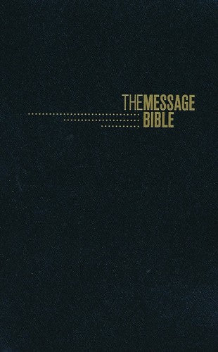 The Message Gift And Award Bible-Black Softcover 