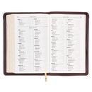 Espresso Brown Deluxe Cadeau Index Zip