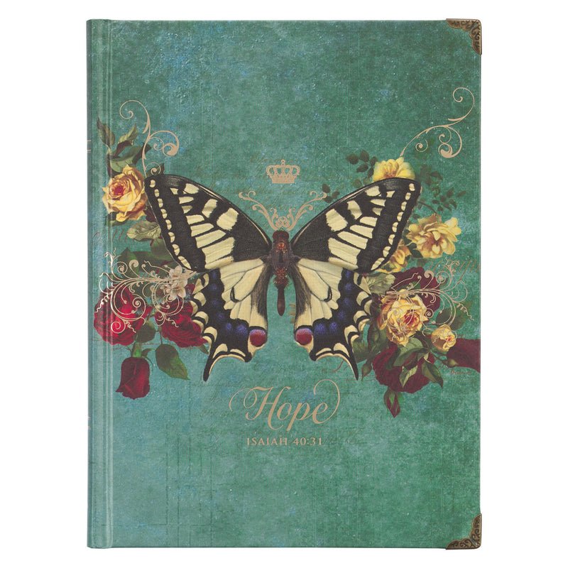 Teal Hope Butterfly - Isaiah 40:31