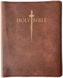 KJV Sword Study Bible/Giant Print-Acorn Bonded Leather Indexed