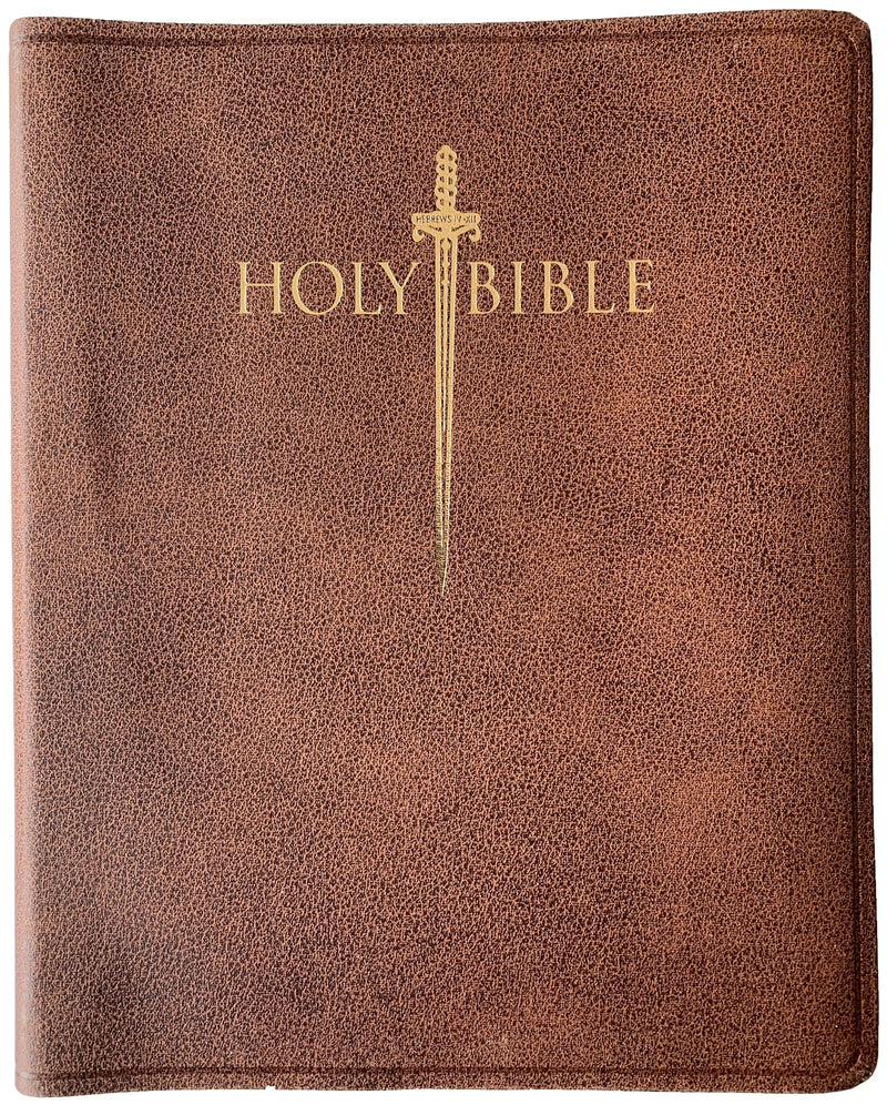 KJV Sword Study Bible/Giant Print-Acorn Bonded Leather Indexed