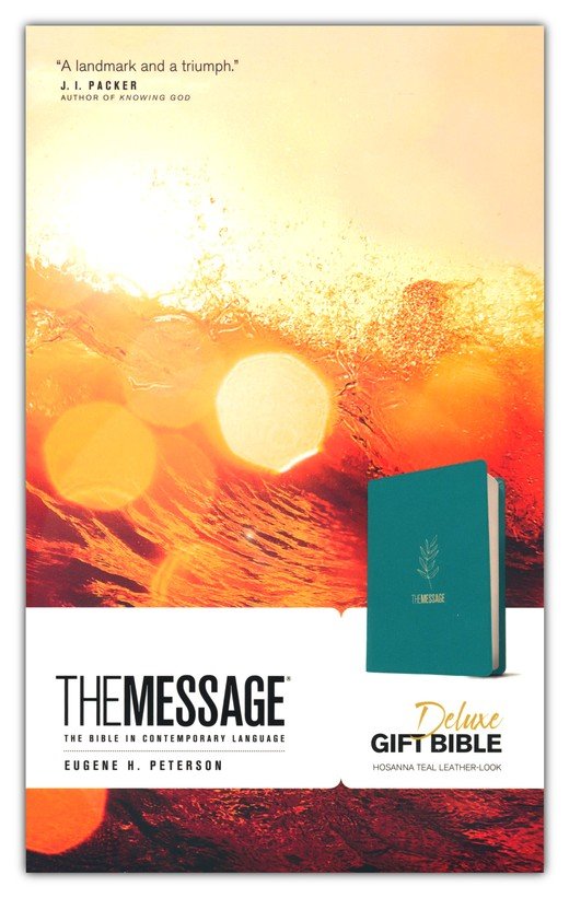 The Message Deluxe Gift Bible (Leather-L