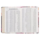 Zwarte en Bourgondische bloemen LP dunne index