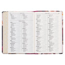 Zwarte en Bourgondische bloemen LP dunne index